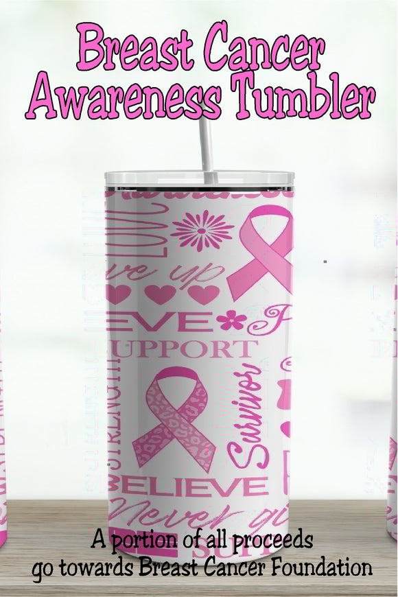 Breast Cancer Awareness 20 ounce Tumbler