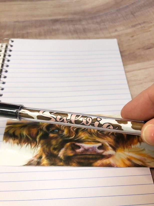 Highland Cow Personalized Notebook Gift Set