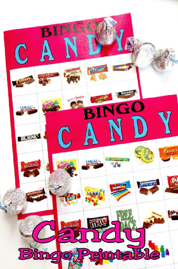 Enjoy a little extra bit of candy at your Candyland birthday party, your Valentine's day party, or any girl's night out with this printable candy bingo game. Game can be downloaded, printed, cut, and played today so have a chocolate night out now.