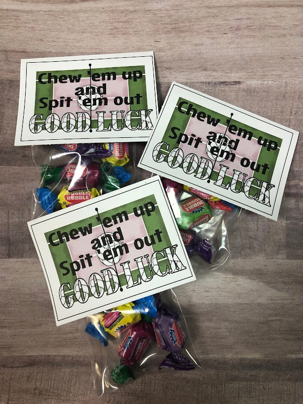 Chew Em Up Volleyball Bag Topper Printable