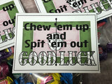 Chew Em Up Volleyball Bag Topper Printable