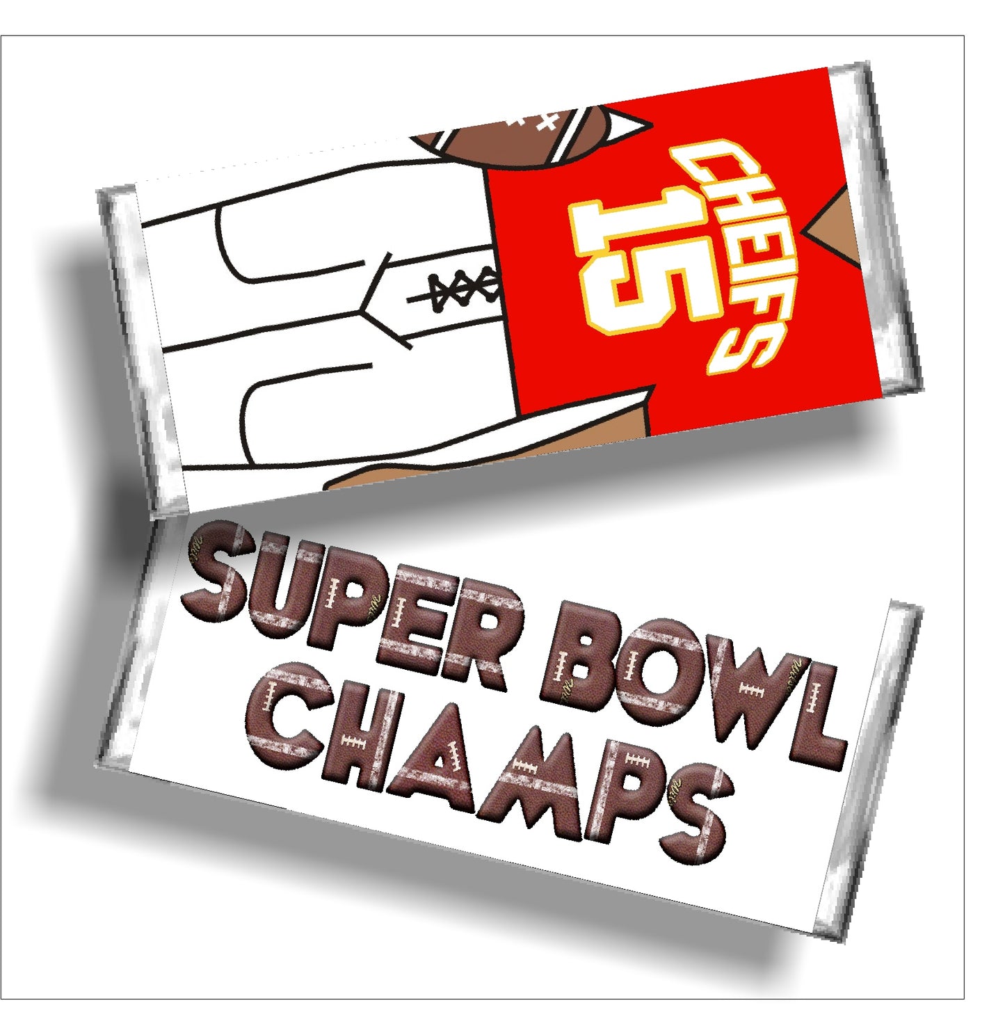 Chiefs Jersey Candy Bar Wrapper