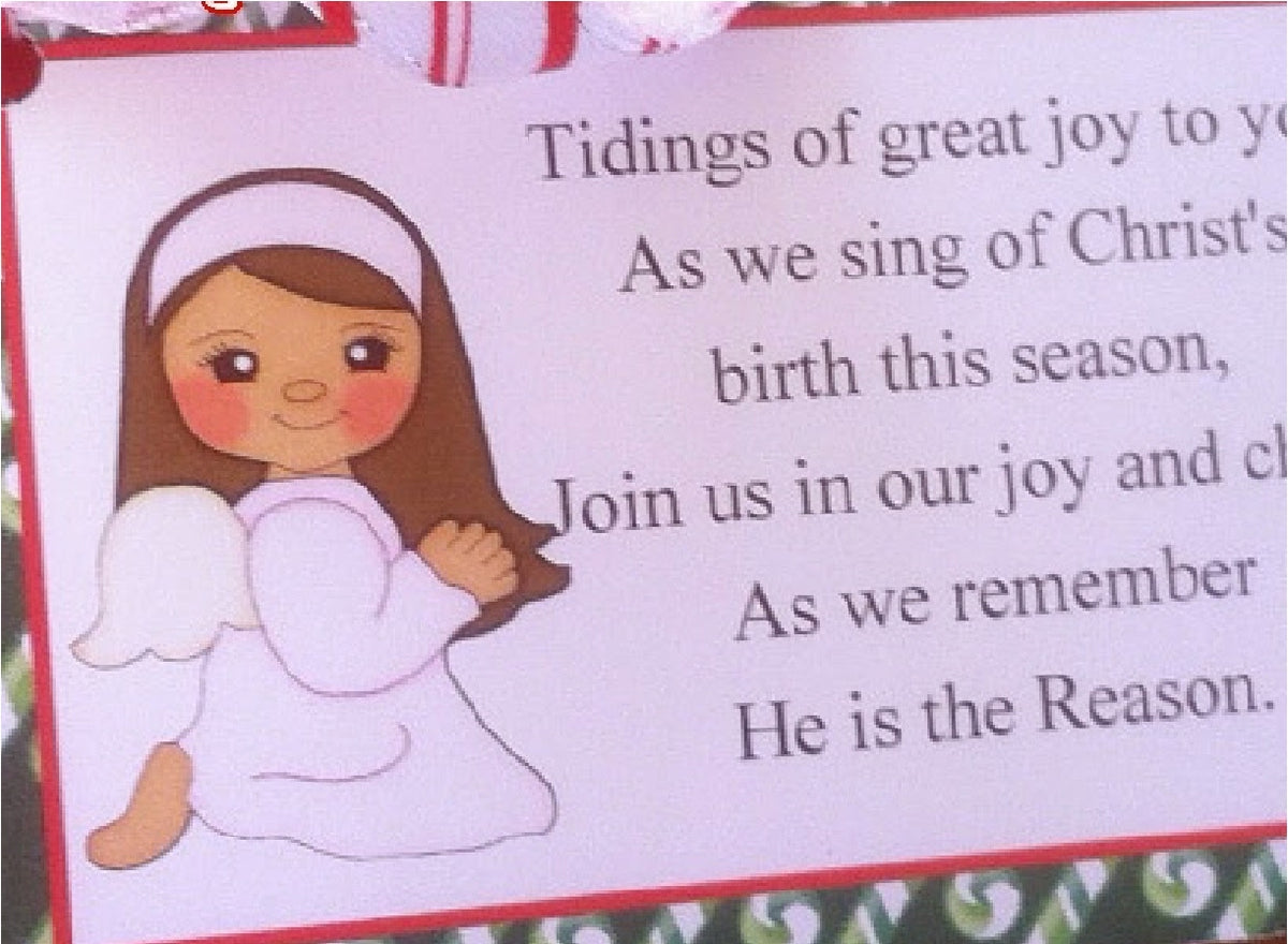 Christmas Angel 1 Printable Bag Toppers