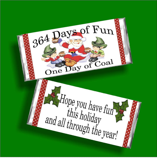 Christmas Fun Candy Bar Wrapper