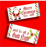 Santa Christmas Candy Bar Wrapper Printable