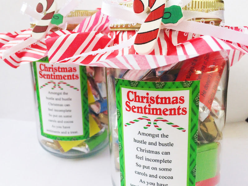 Christmas Sentiments Candy Jar Download