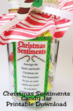 Give a fun and unique gift to everyone on your Christmas list with this Christmas Sentiment jar.