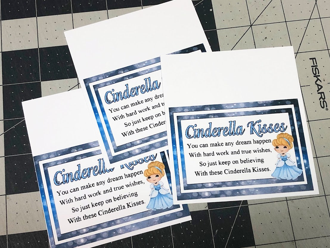 Cinderella Kisses Bag Topper Printable