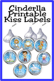 Cinderella Kiss Label Printables