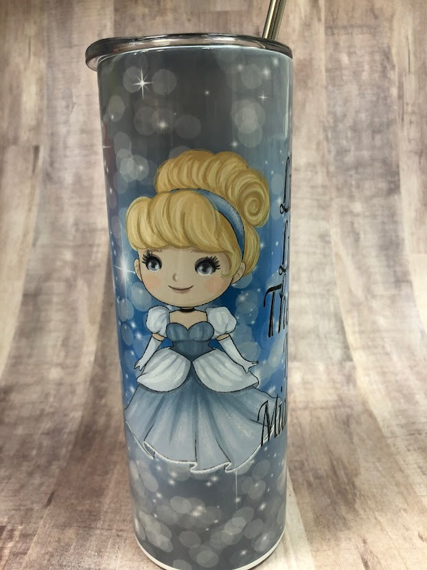 Live Like There's No Midnight Cinderella 20 ounce Tumbler  *728