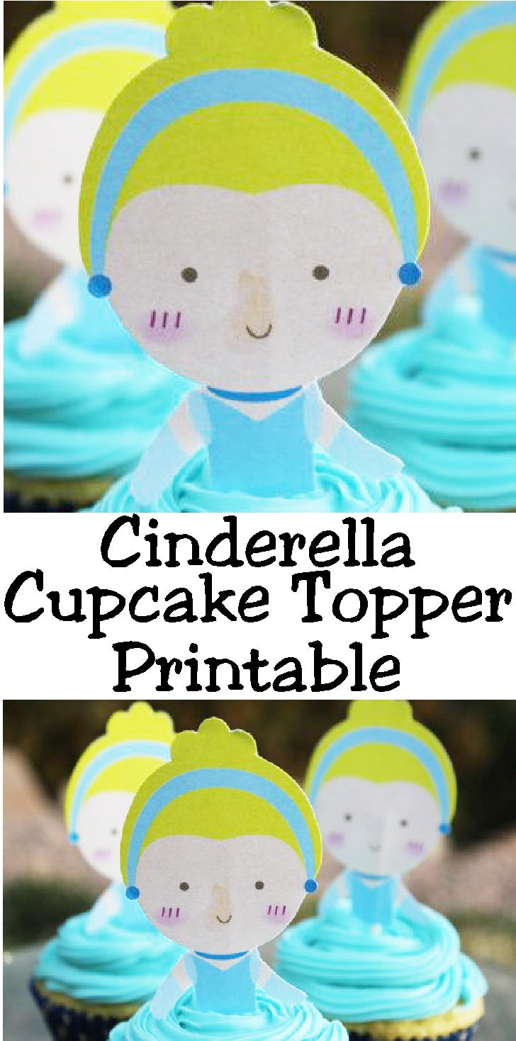 Cinderella Cupcake Topper Printable