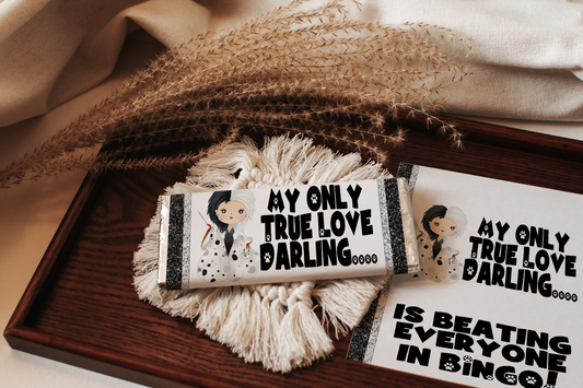 Villain Bingo Prize Printable Candy Bar Wrappers