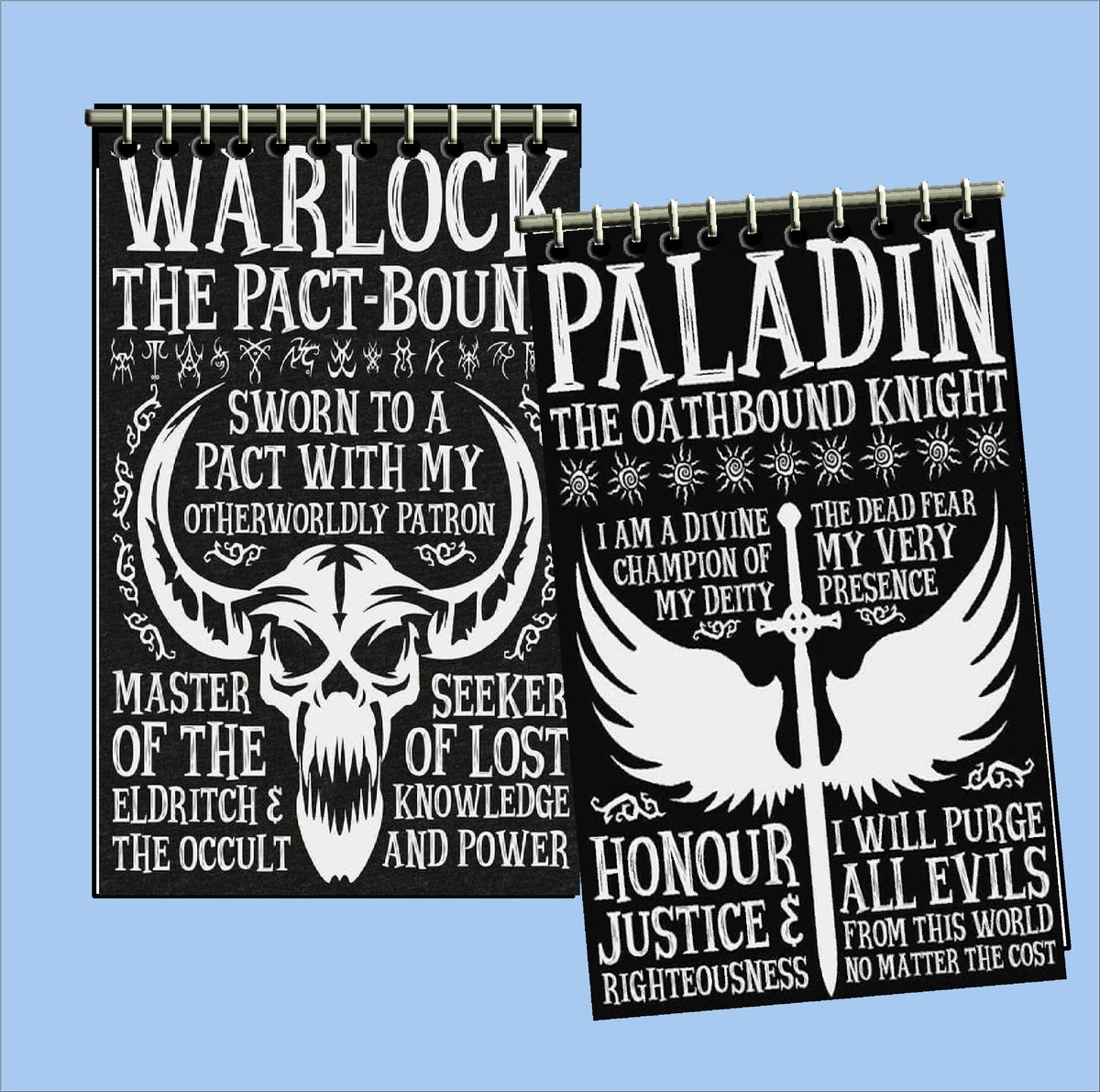 Dungeons and Dragons Character Notebooks