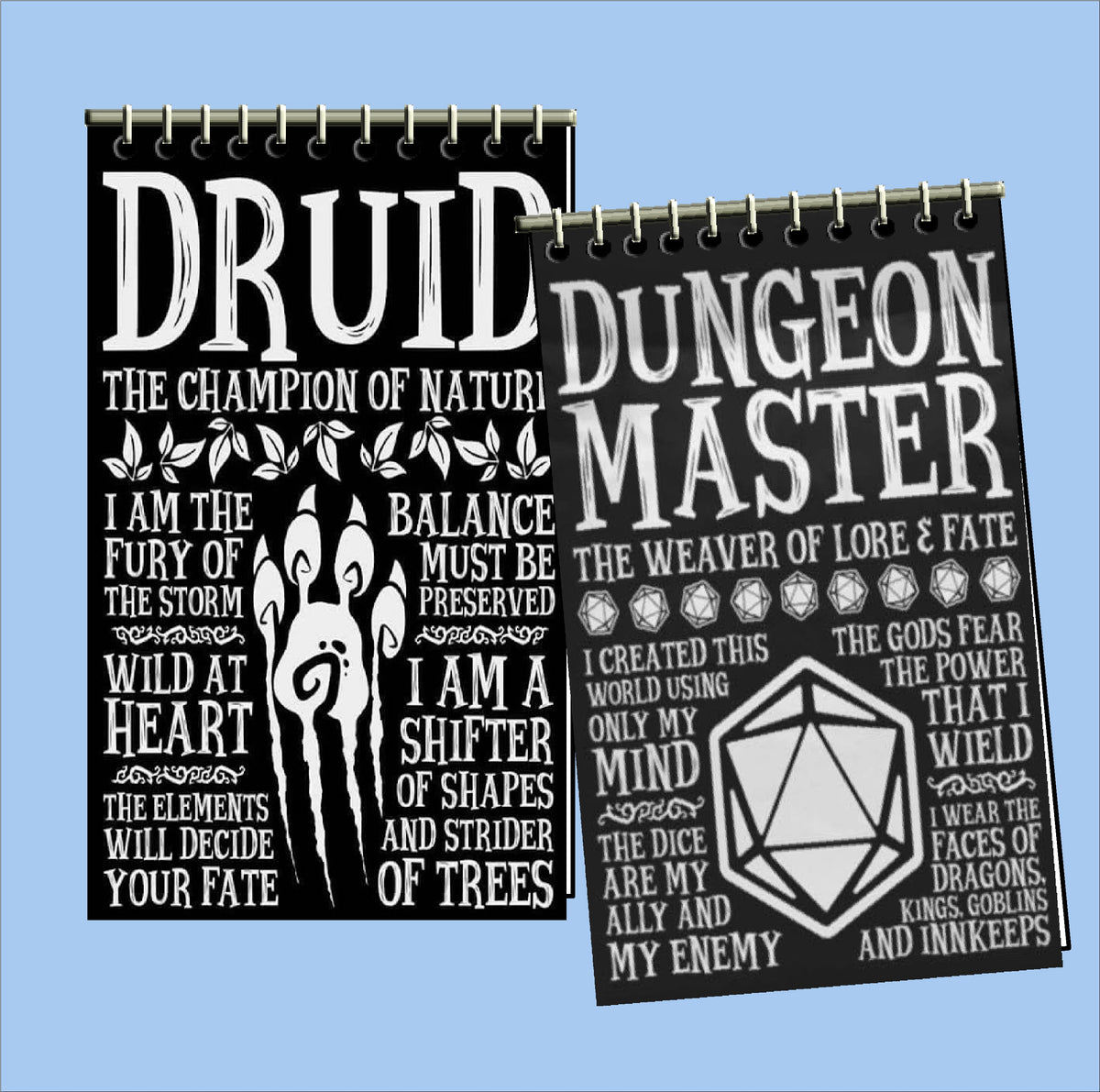 Dungeons and Dragons Character Notebooks