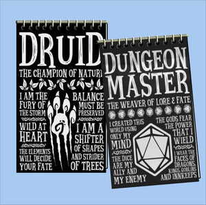 Dungeons and Dragons Character Notebooks