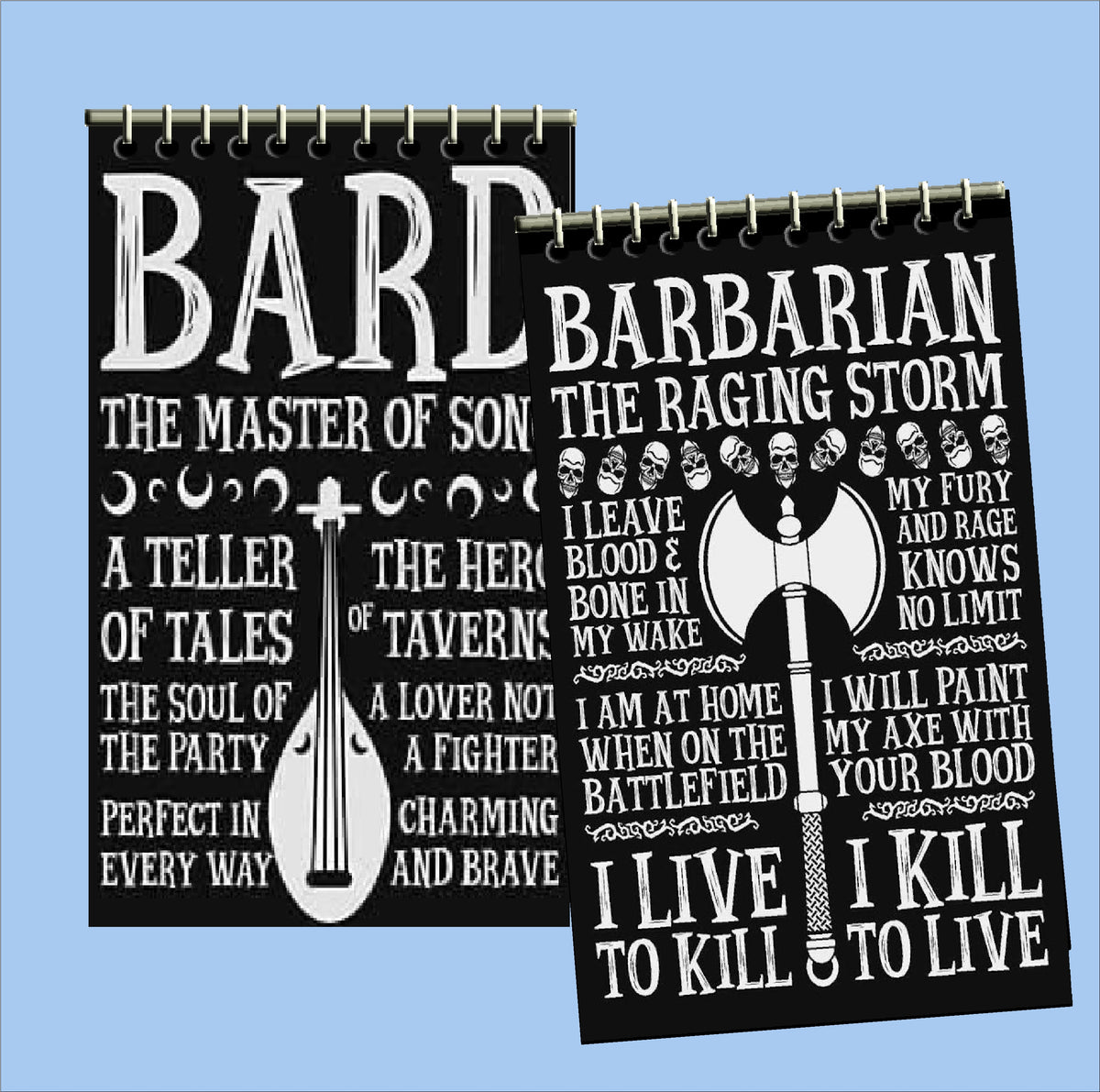 Dungeons and Dragons Character Notebooks