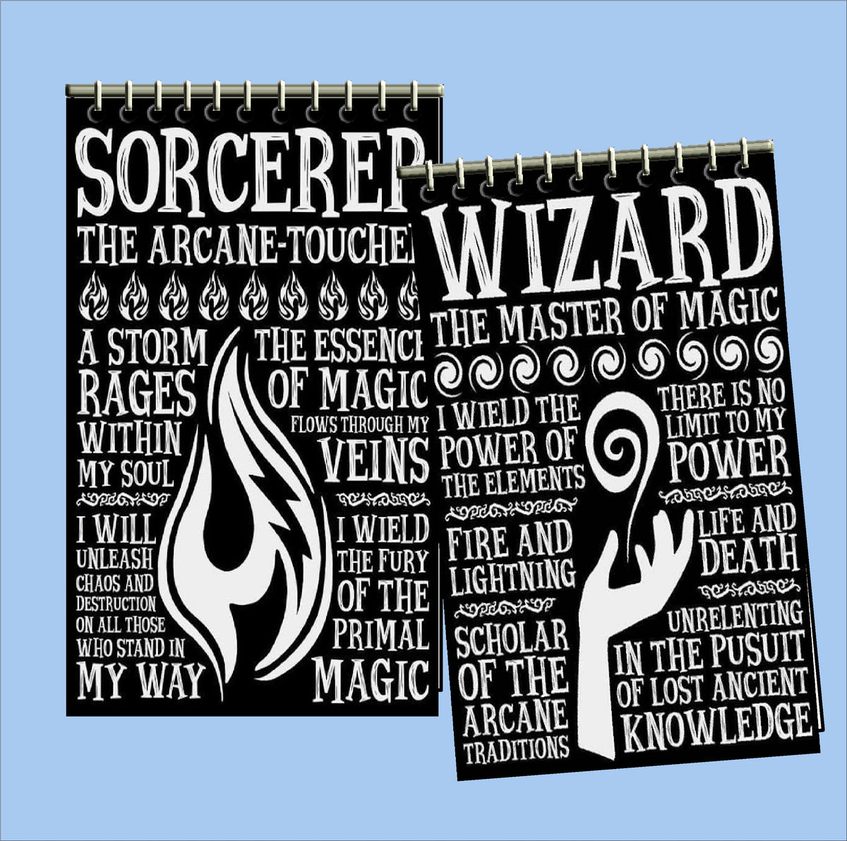 Dungeons and Dragons Character Notebooks
