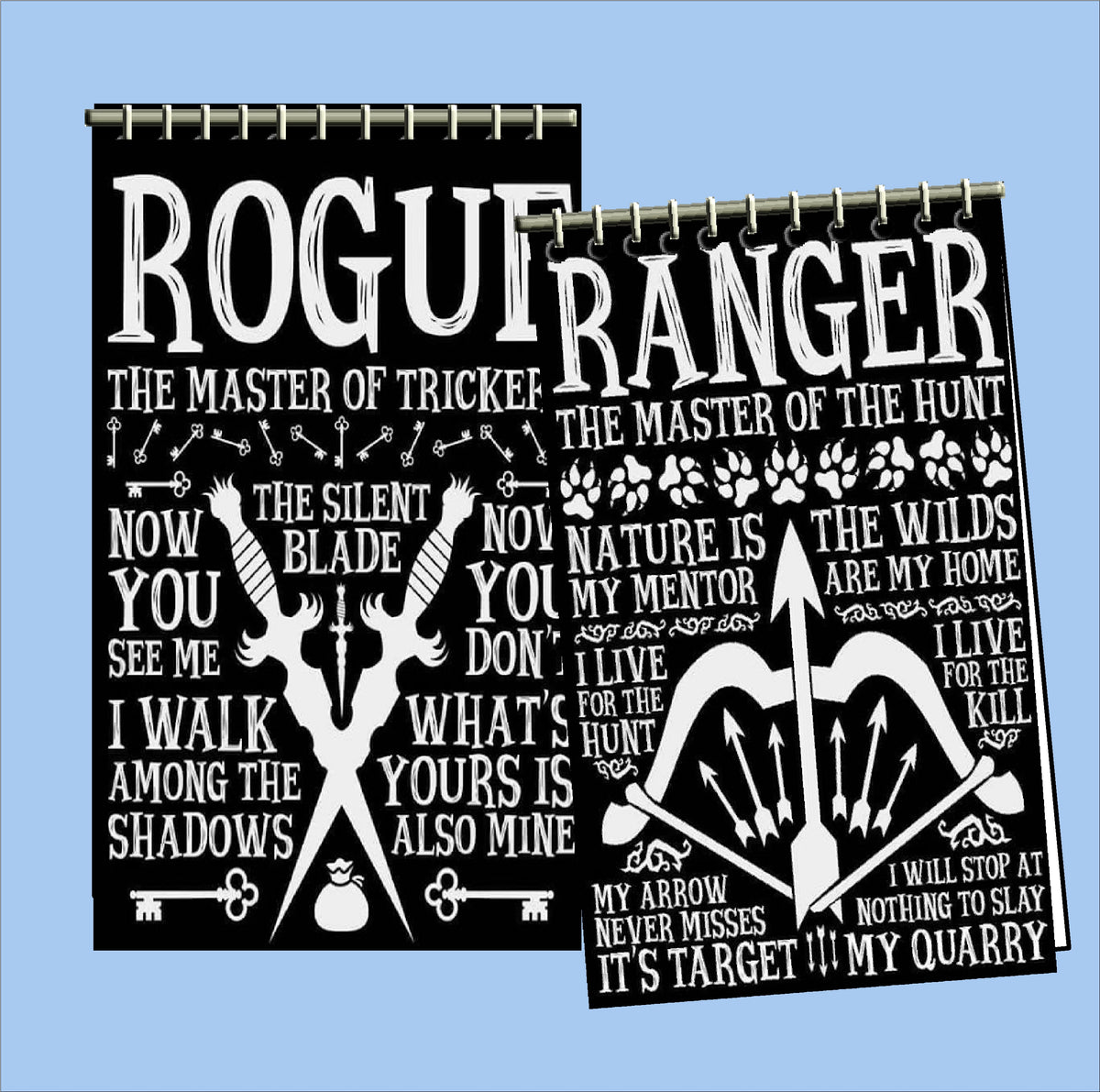 Dungeons and Dragons Character Notebooks