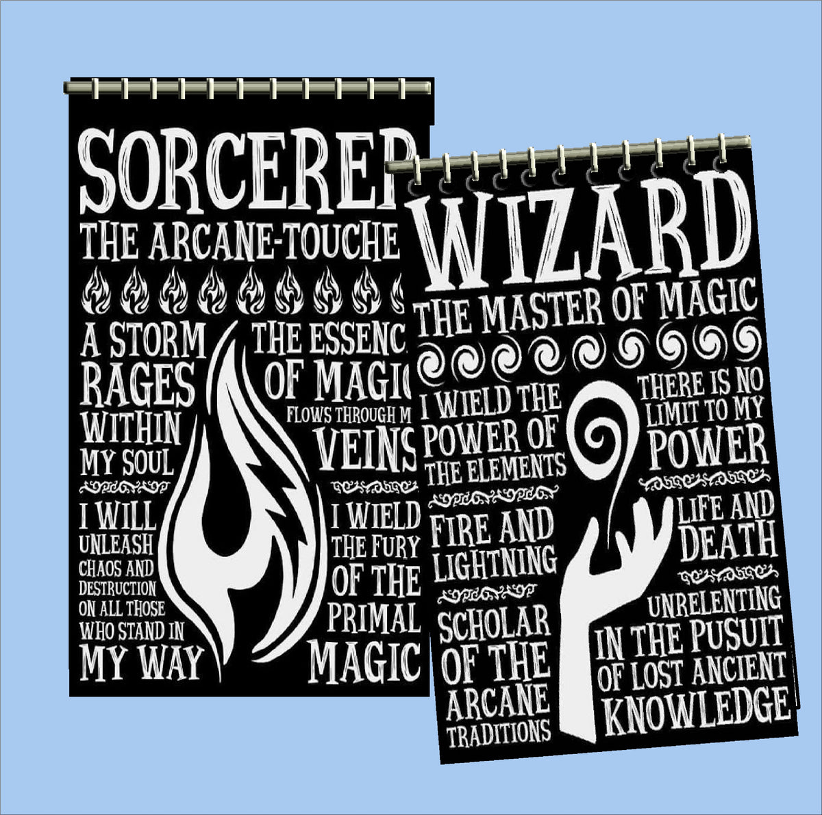 Dungeons and Dragons Character Notebooks