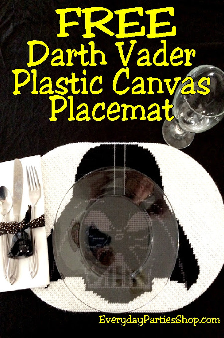 Darth Vader Place Mat Plastic Canvas Pattern