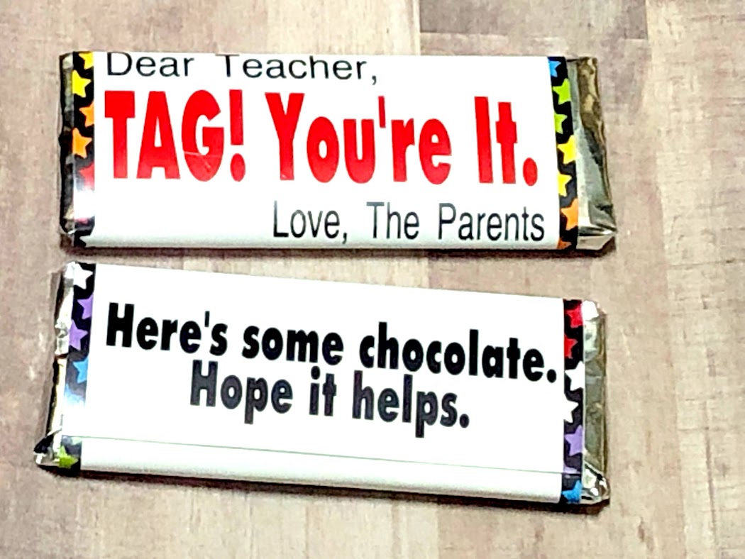 Dear Teacher Printable Candy Bar Wrapper