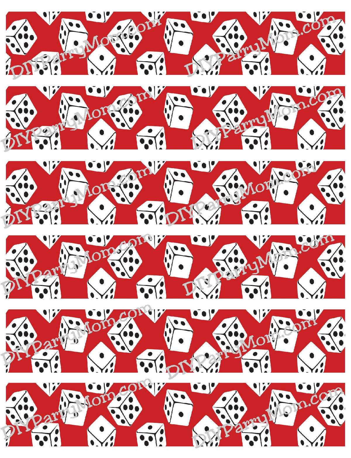 Dice Napkin Wraps