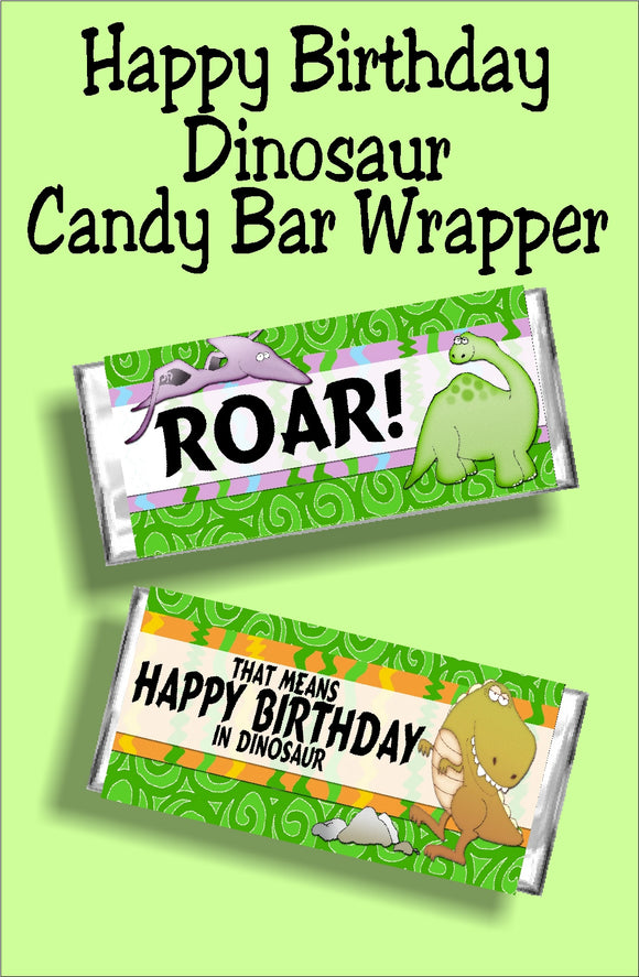 Roar!... that means happy birthday in dinosaur. What a fun birthday party favor or birthday card for the dinosaur lover this is.  It's not just a card, it's a card and a gift in one!  
