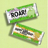 Dinosaur Birthday Candy Bar Wrapper