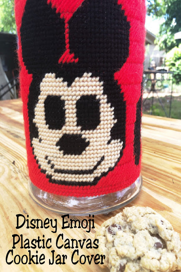 Disney Emoji Cookie Jar Cover Plastic Canvas Pattern