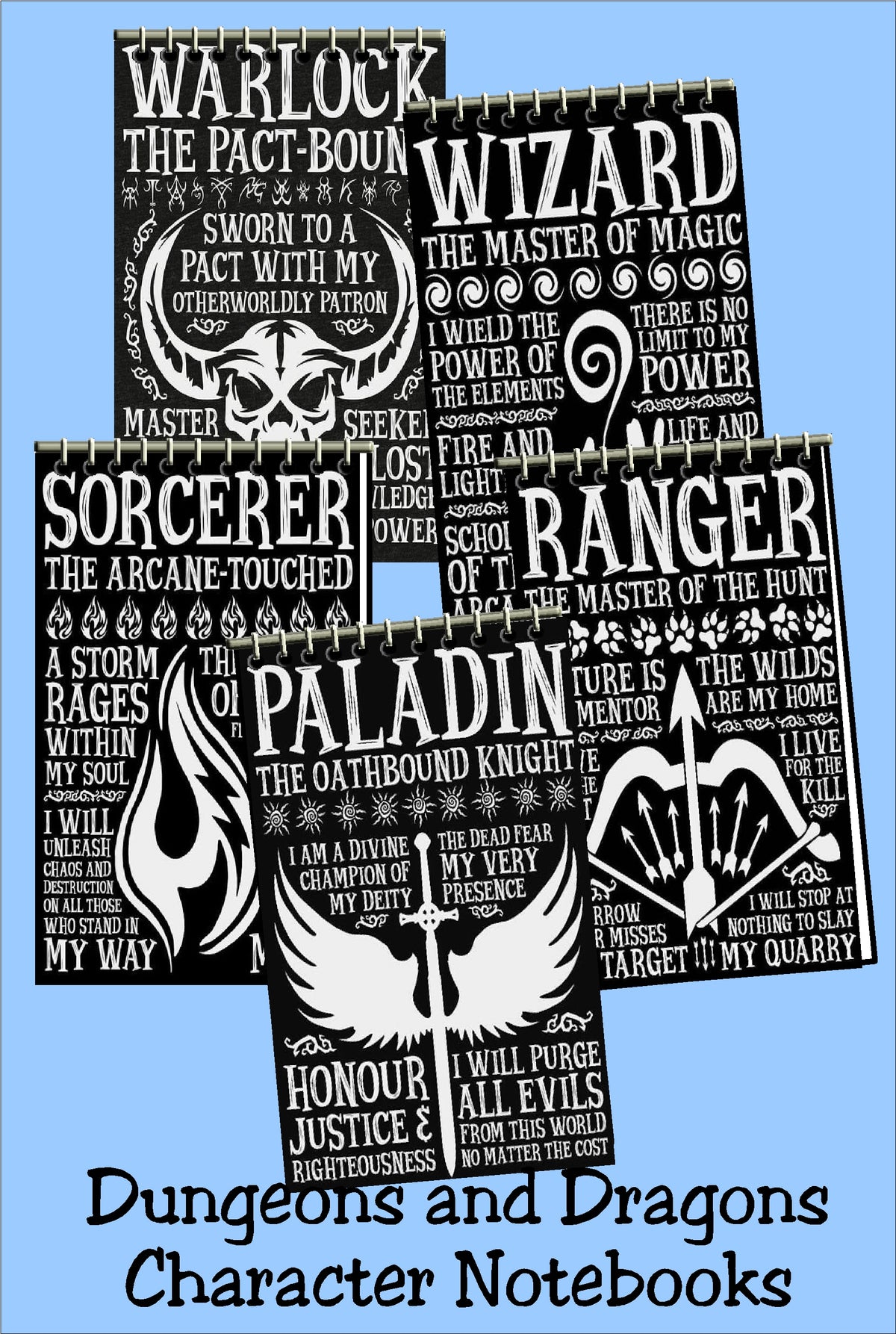 Dungeons and Dragons Character Notebooks