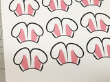 Easter Bunny Cupcake Wrapper and Cupcake Topper Printable