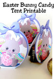 Make a super cute and easy party favor for your Easter party.  These candy tents are easy to put together and are a fun treat to give to your Sunday school class, your friends, or your kids.