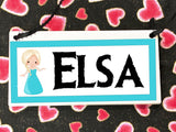 Elsa Personalized Name Plaque
