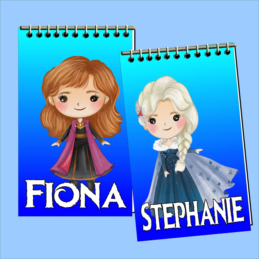 Frozen Personalized Mini Notebooks Set 2 – DIY Party Mom