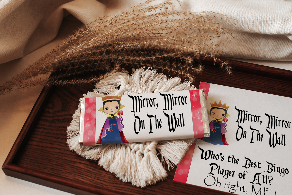 Villain Bingo Prize Printable Candy Bar Wrappers