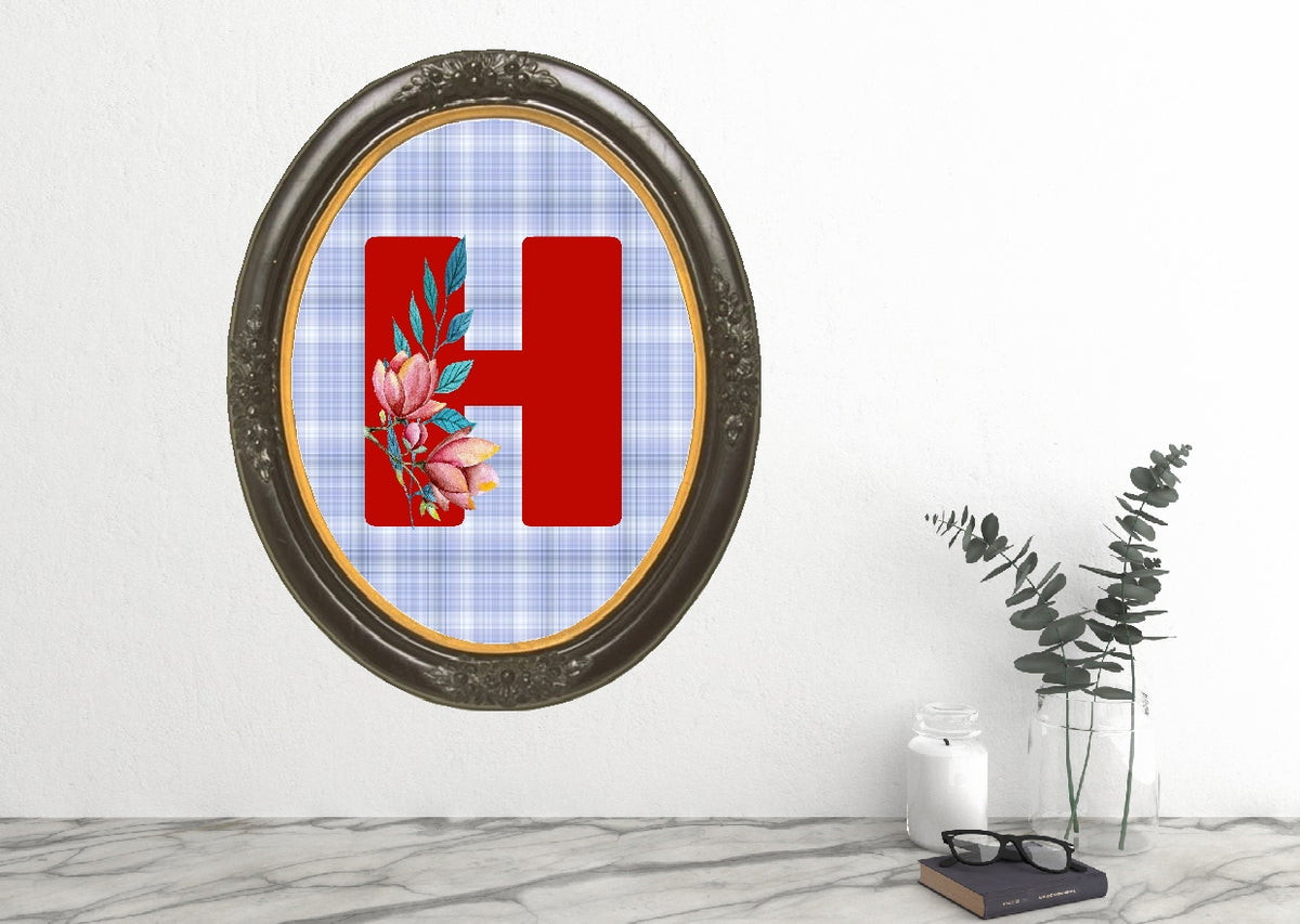 Fall Romantic Flowers Monogram Printable