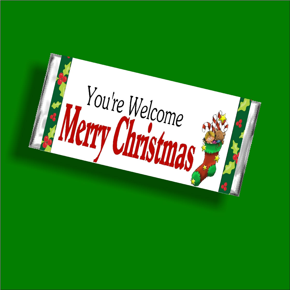 Family Christmas Candy Bar Wrapper