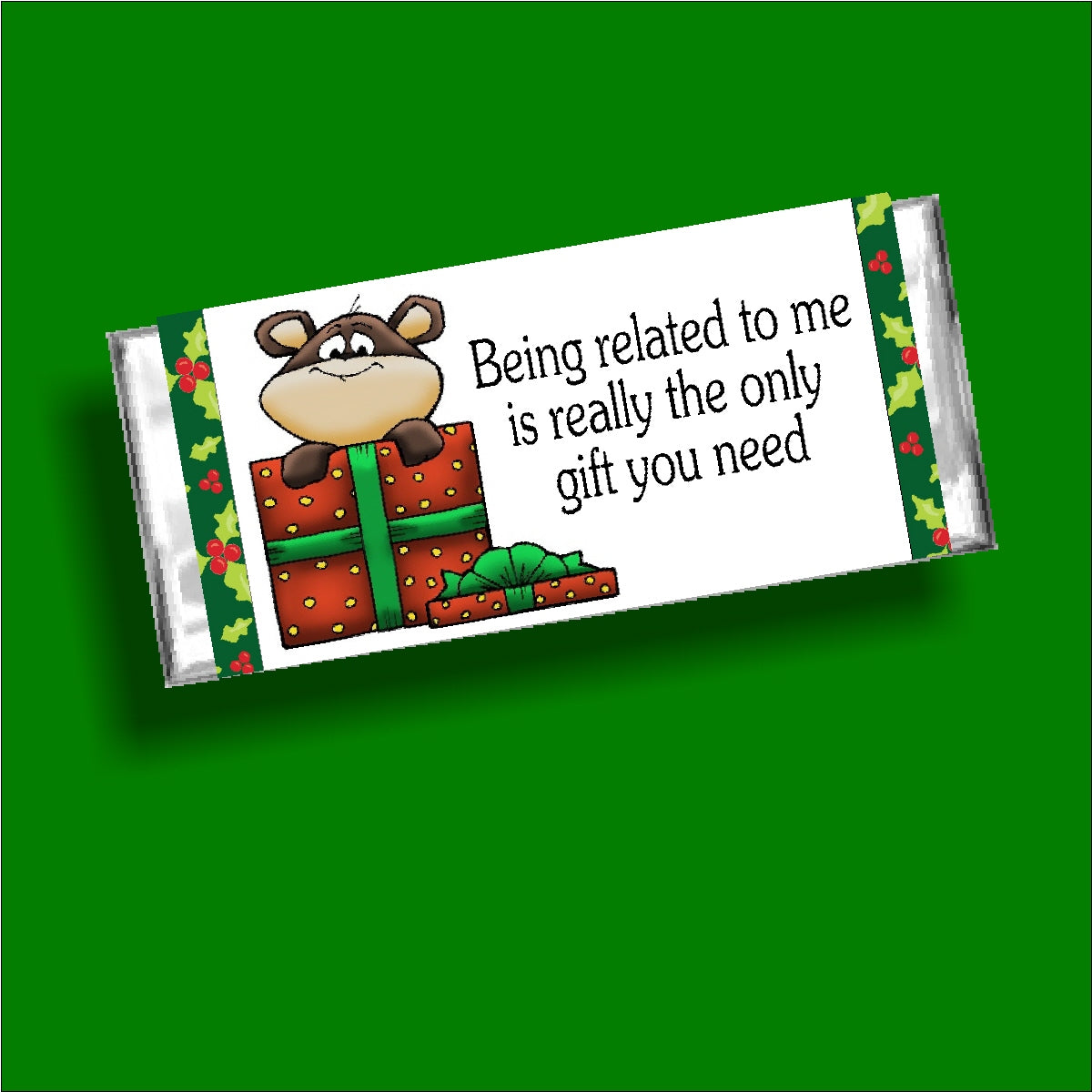 Family Christmas Candy Bar Wrapper