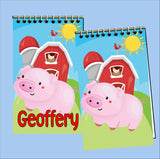 Farm Animal Personalized Notebooks