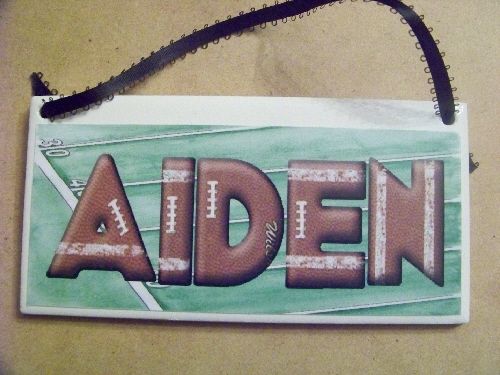 Football Field Personalized Name Plaque