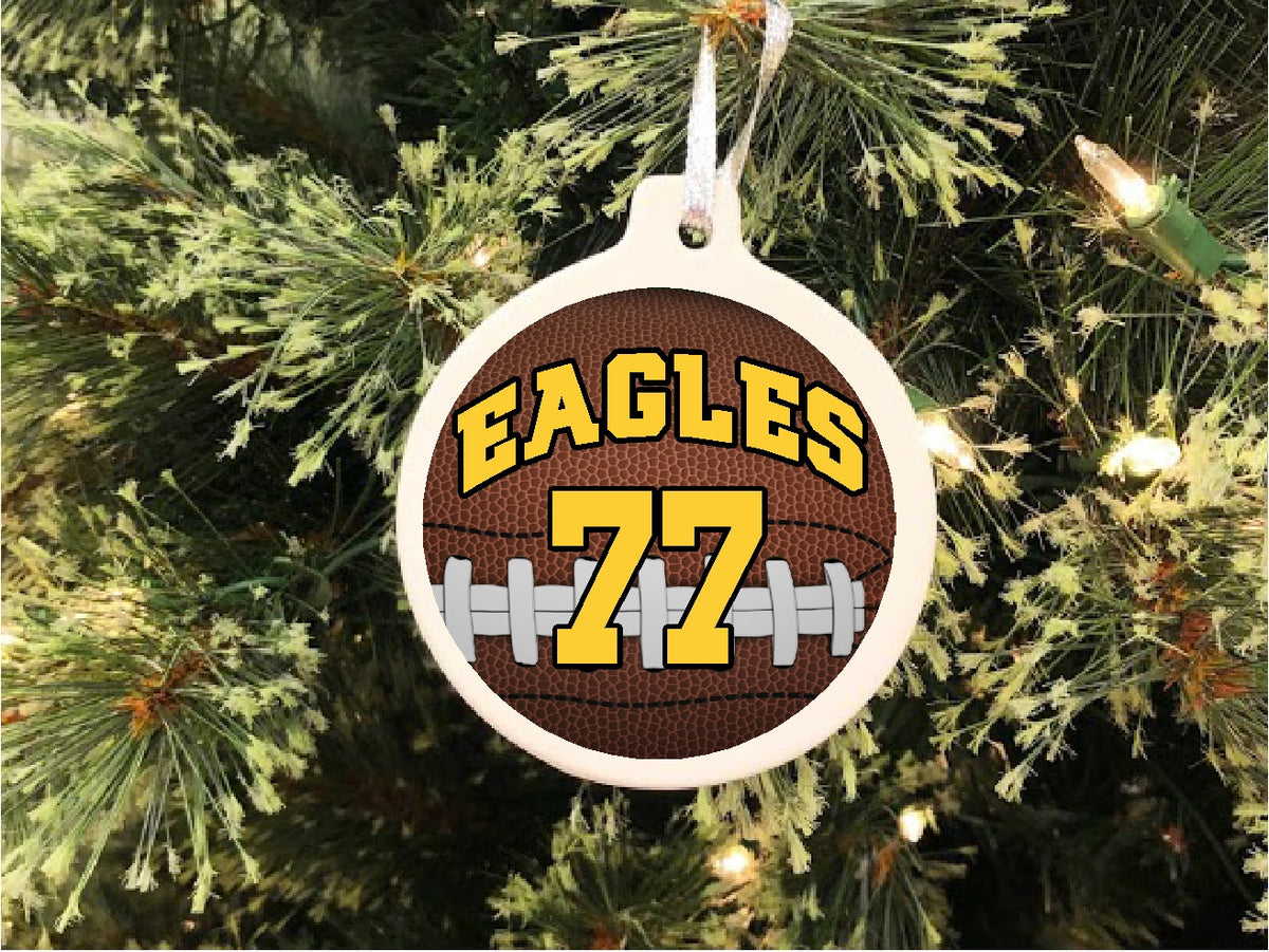 Sports Ball Personalized Christmas Ornament