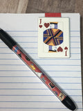 Game Night Score Card Notebook, Pen, and Magnetic Bookmark