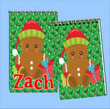 Gingerbread Personalized Stocking Stuffer Notebook