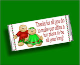 Gingerbread Coworker Christmas Candy Bar Wrapper