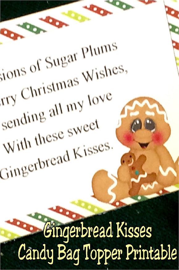 Gingerbread kisses are the perfect addition to your class party or as a yummy stocking stuffer. 