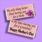 Grandma Mothers Day Candy Bar Wrapper