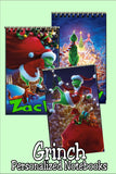 Christmas Grinch Personalized Stocking Stuffer Notebooks