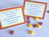 Show your house pride with these Gryffindor house Wizard Seeds. These printablebag toppers are perfect for a Harry Potter party and are a unique and fun party favor.