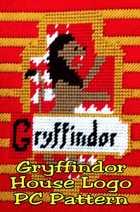 Show your Gryffindor House pride with this Harry Potter plastic canvas pattern. You can make anything you want with this logo, including place mats, banners, tissue boxes, and fun!