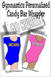 Gymnastics Personalized Candy Bar Wrapper